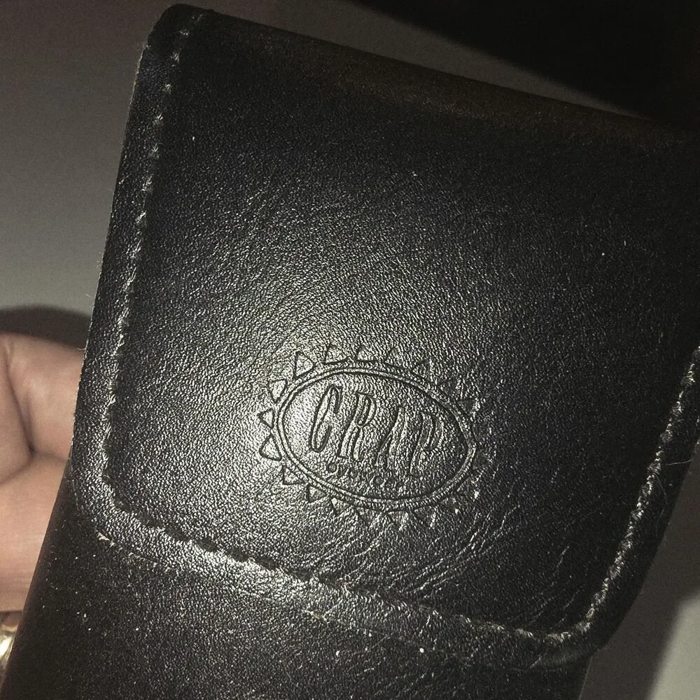 Crap Eyewear The Spaced Ranger Brown Logo Eyeglasses 53-18 & Blk Box Travel Case